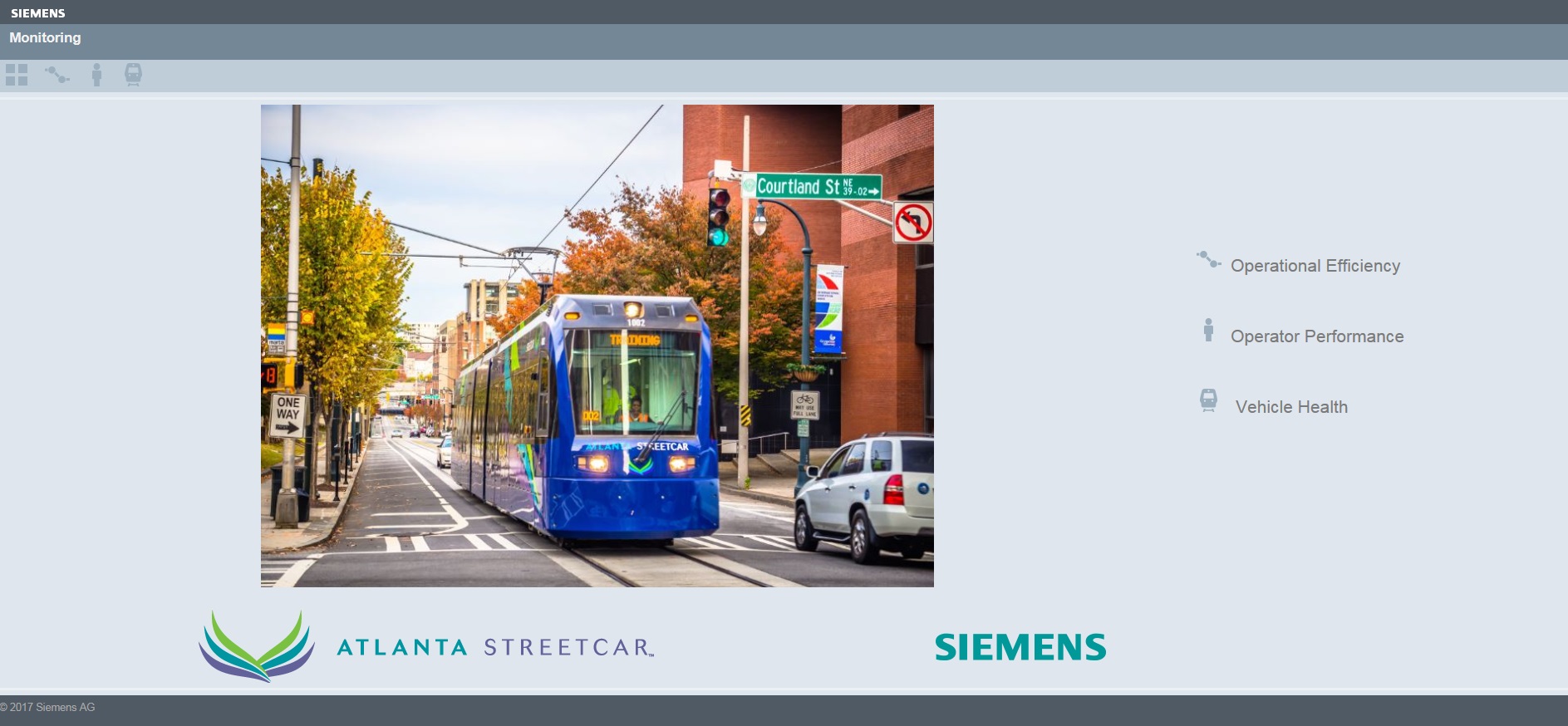 The Siemens Data Analytics and Applications Center will help transportation providers use big data to improve operations and safety. One project includes the Atlanta Streetcar. 