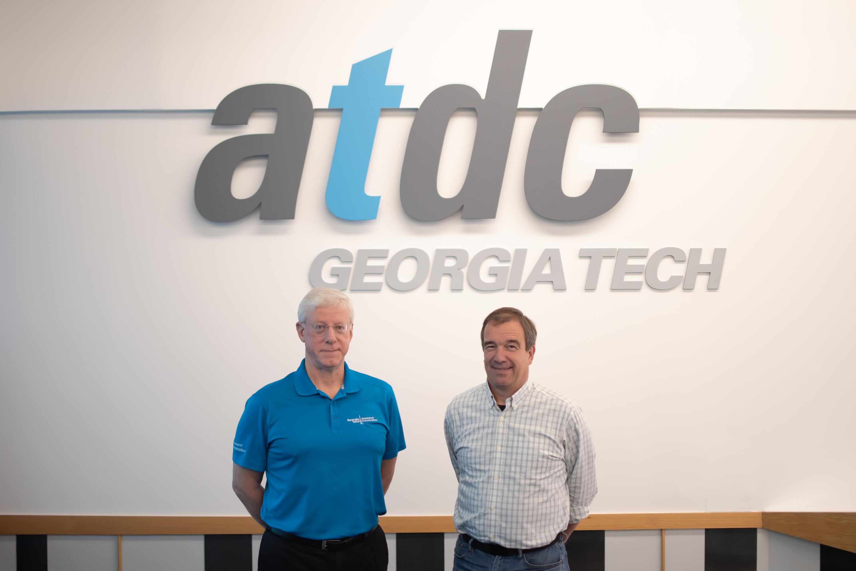 ATDC Director John Avery (left) and Thomas Felis, director of robotics strategy for Amazon Global Robotics. (Photo: Peralte C. Paul)