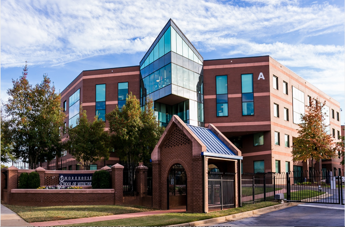 The Morehouse School of Medicine is part of the the Atlanta University Center in downtown Atlanta