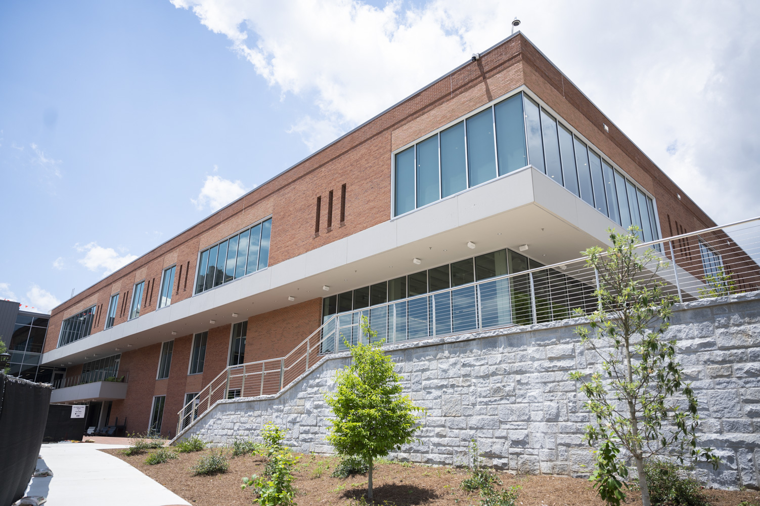 Exterior of the John Lewis Student Center which will open late July 22.