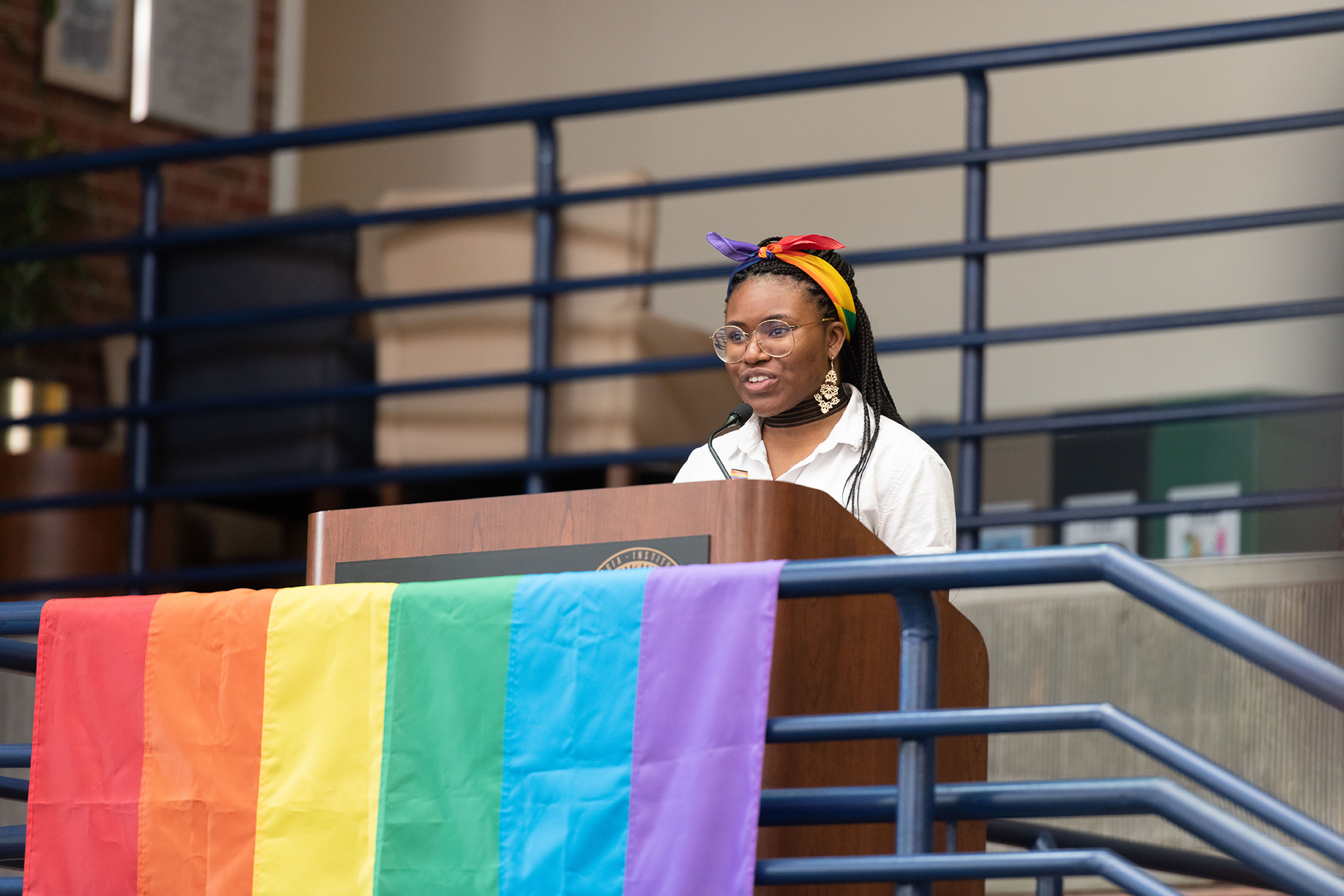 Genny Kennedy speaks at LGBTQIA Opening