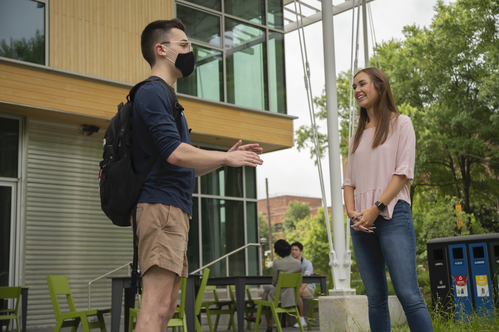 Individuals who have been fully vaccinated do not need to wear a face covering on campus. Individuals who are not fully vaccinated are strongly encouraged to wear a face covering while inside campus facilities.