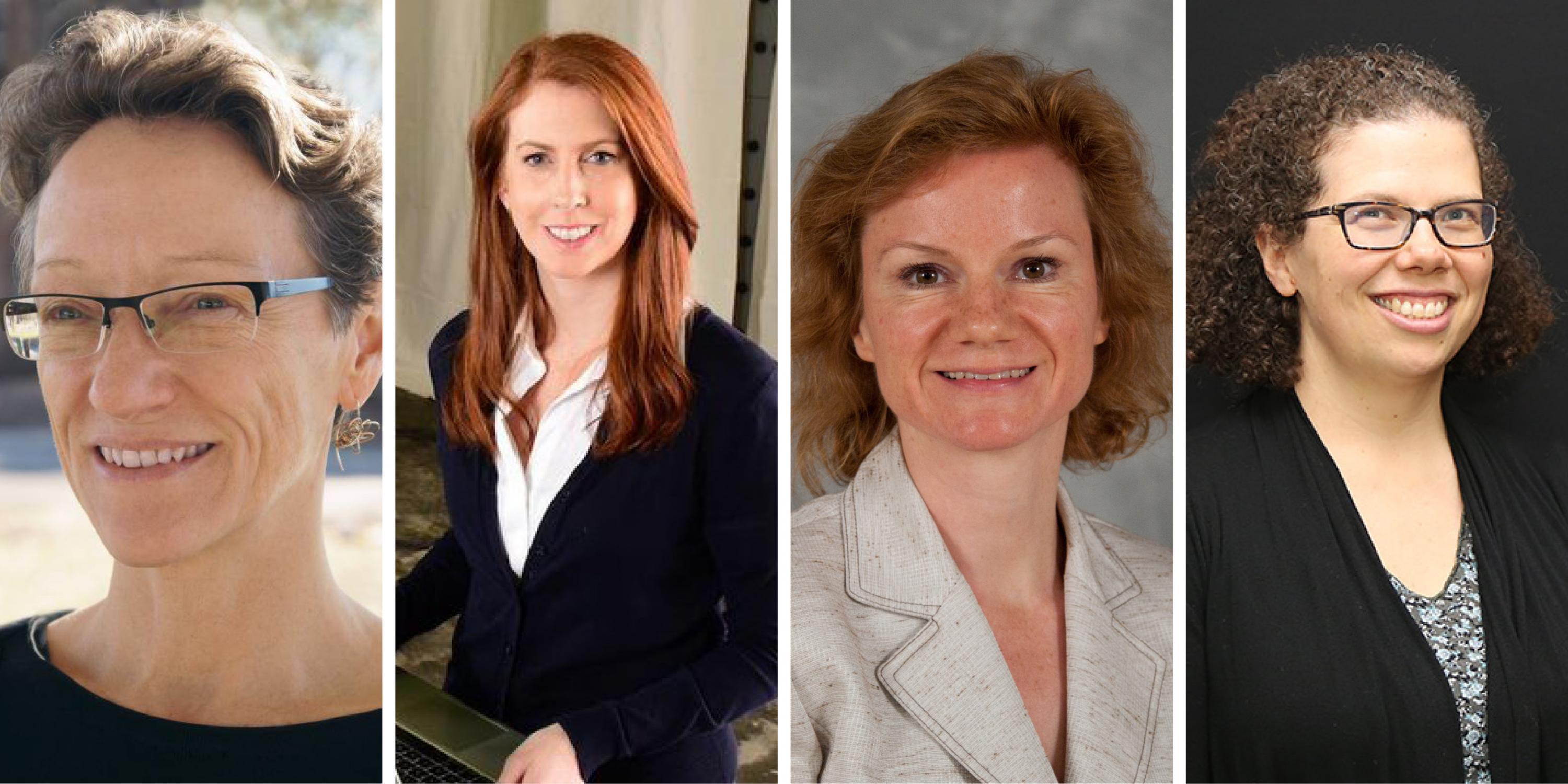 Engineering Georgia named four Tech faculty to Top 100 Influential Women: (L-R) Ellen Dunham-Jones, Lauren Stewart, Christine Valle, and Kari Edison Watkins.