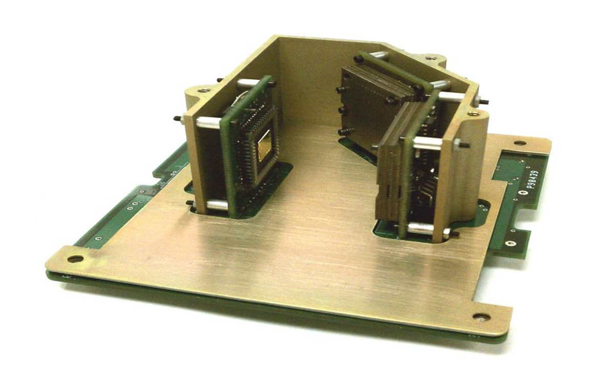 This photograph shows the test equipment on the ALICE CubeSat. The payload will test the operation of carbon nanotubes as electron emitters in space, part of a program that could lead to better electrically-powered ion propulsion systems. (Image courtesy of Air Force Institute of Technology)