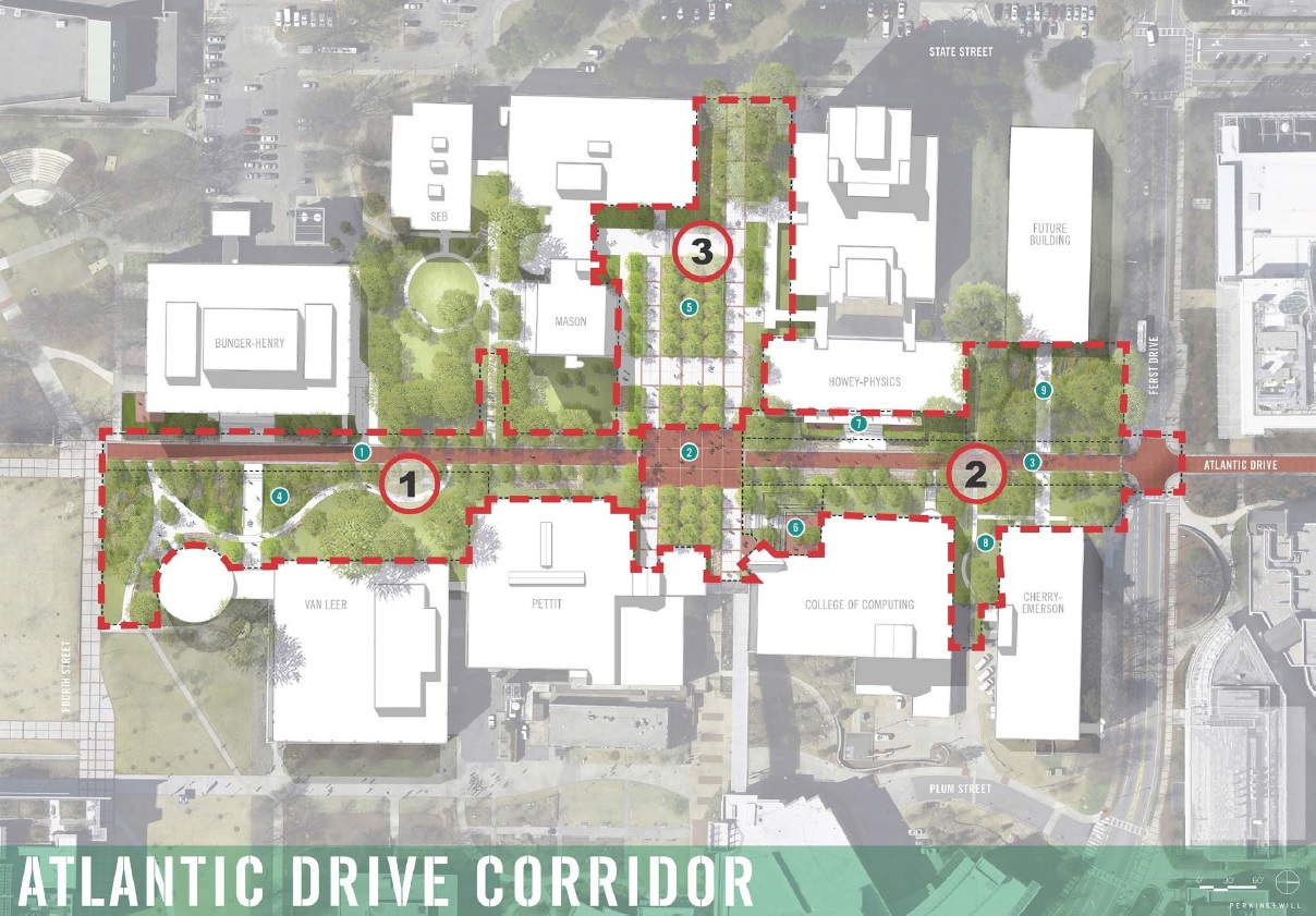 Atlantic Drive will receive a series of upgrades to the landscape, after utility piping is replaced across the next two years. 