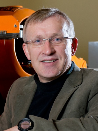 KUKA Chair of Robotics Henrik I. Christensen, a Distinguished Professor in the College of Computing and the founding executive director of the Institute for Robotics and Intelligent Machines, is an internationally recognized leader in robotics. (Credit: Georgia Tech: Rob Felt)