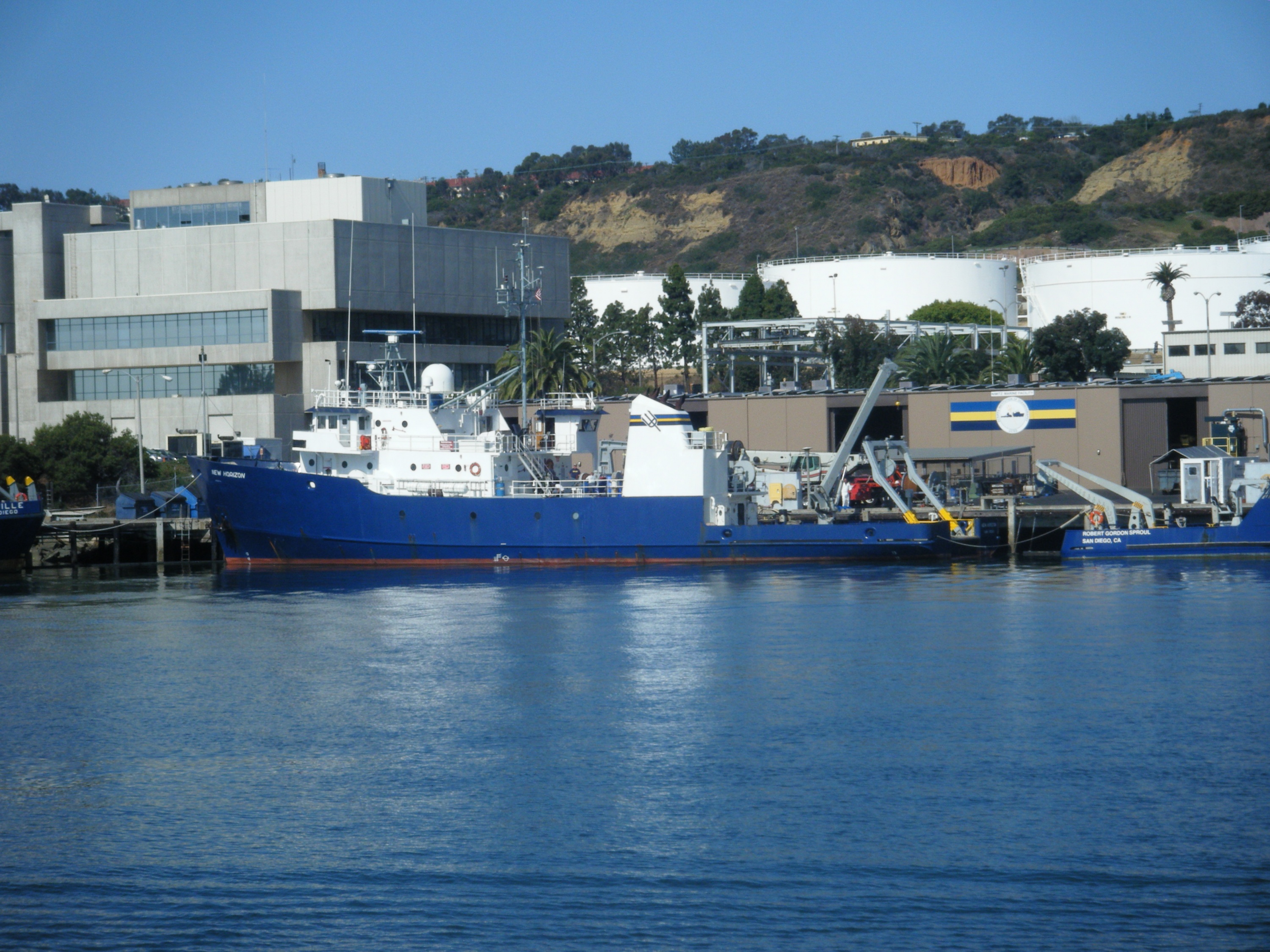 Research vessel (RV) New Horizon sailed with a group of scientists to an oxygen minimum zone off the Pacific coast of Mexico, where a team lead by Georgia Tech collected samples and established the new discovery of strains of SAR11 bacteria. Photo: Dr. Heather Olins