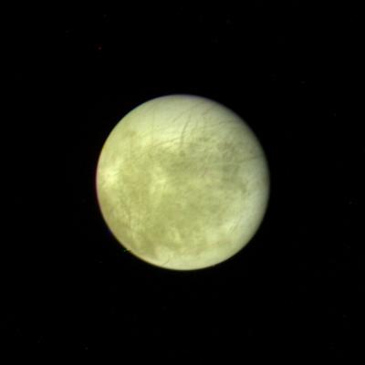 This picture of Europa, the smallest Galilean satellite, was taken in the afternoon of March 4, 1979, from a distance of about 2 million kilometers (1.2 million miles) by Voyager 1 (Photo: NASA/JPL).