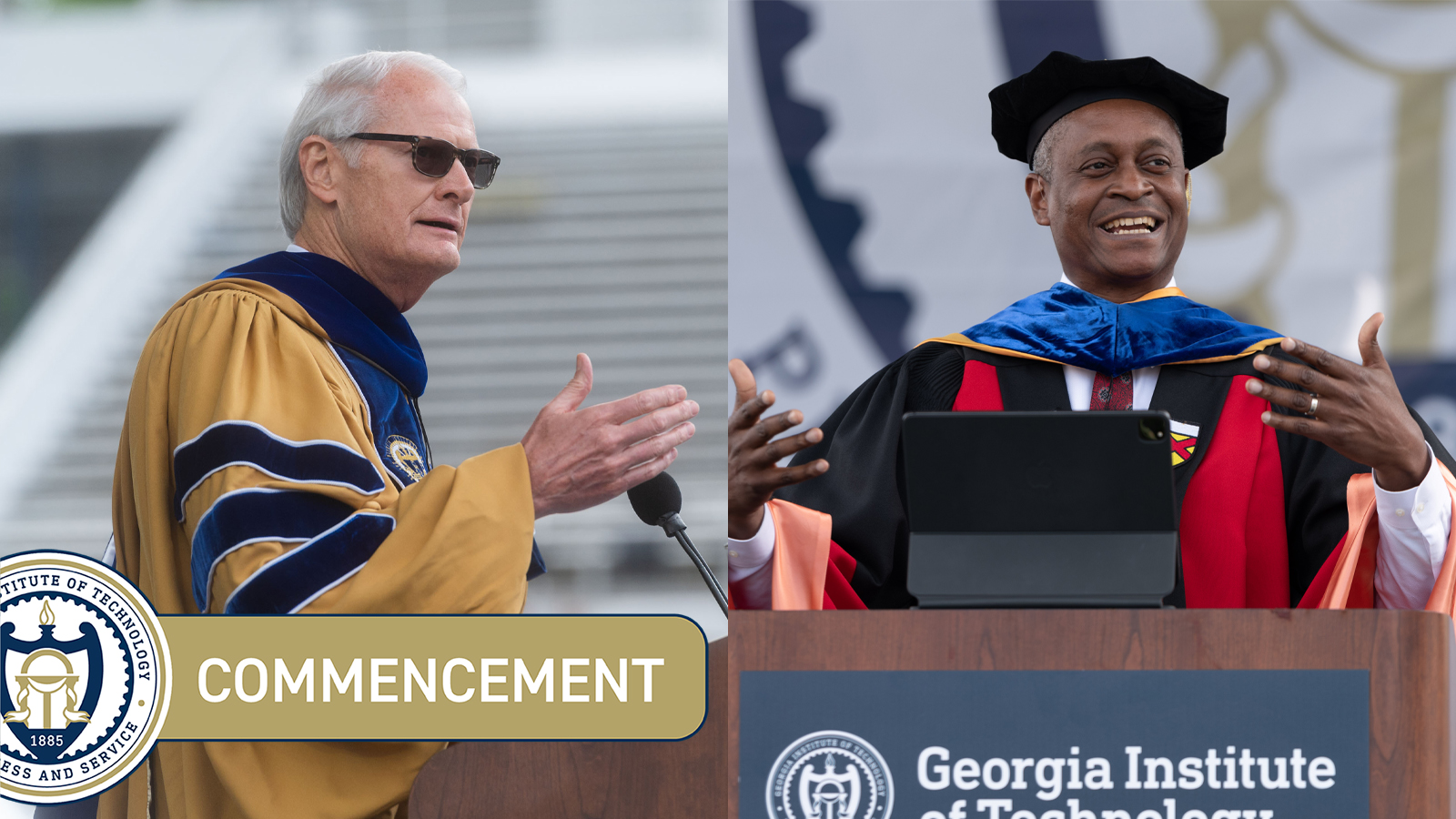 Spring 2022 Honorary Degree Recipients - Dick Bergmark and Raphael Bostic