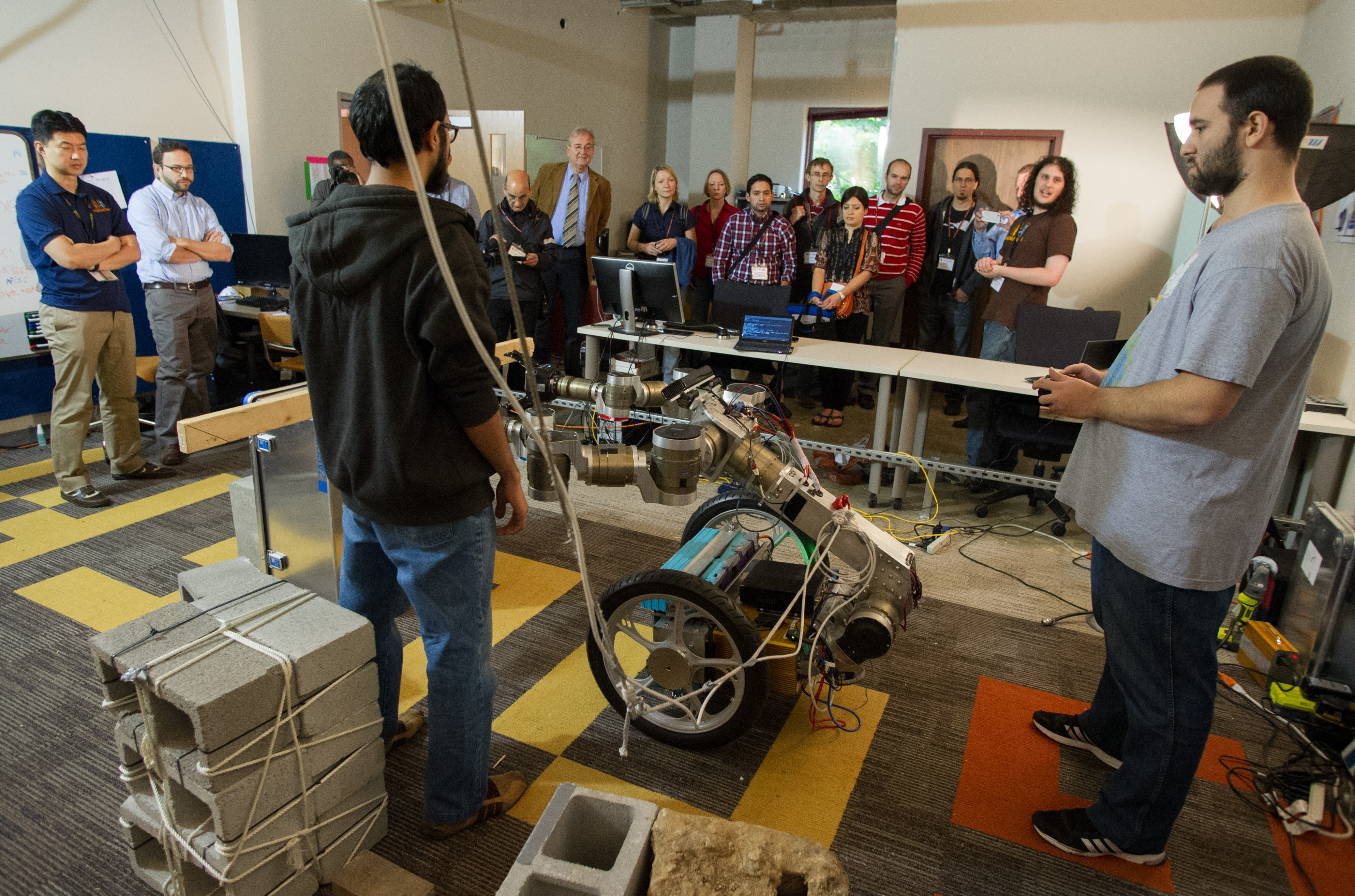 Roboticists from around the world visit Georgia Tech's Humanoid Robotics Lab the Humanoids 2013 conference.