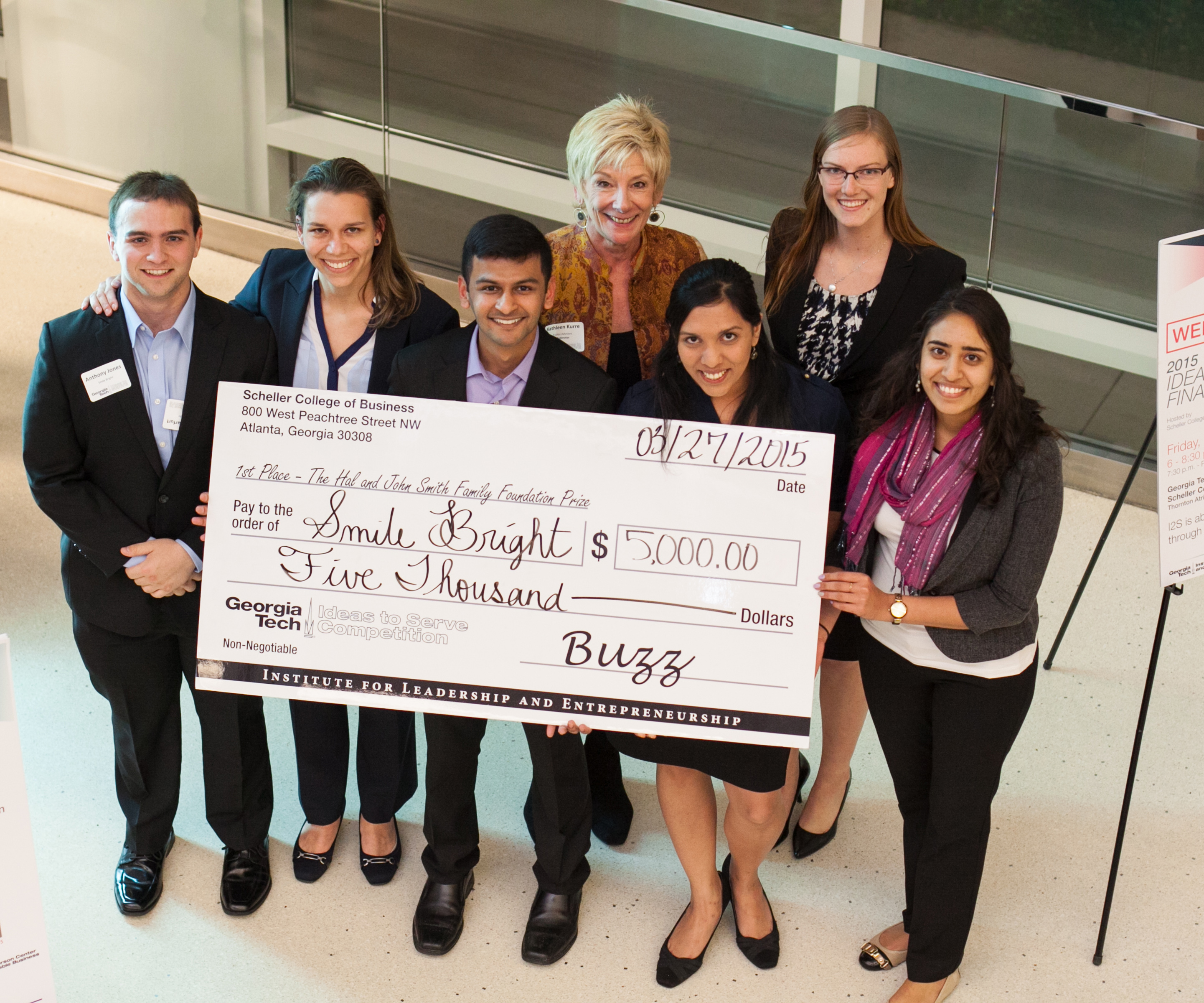 Smile Bright received $5,000 for winning the Ideas Track of the 2015 Ideas to Serve Competition.