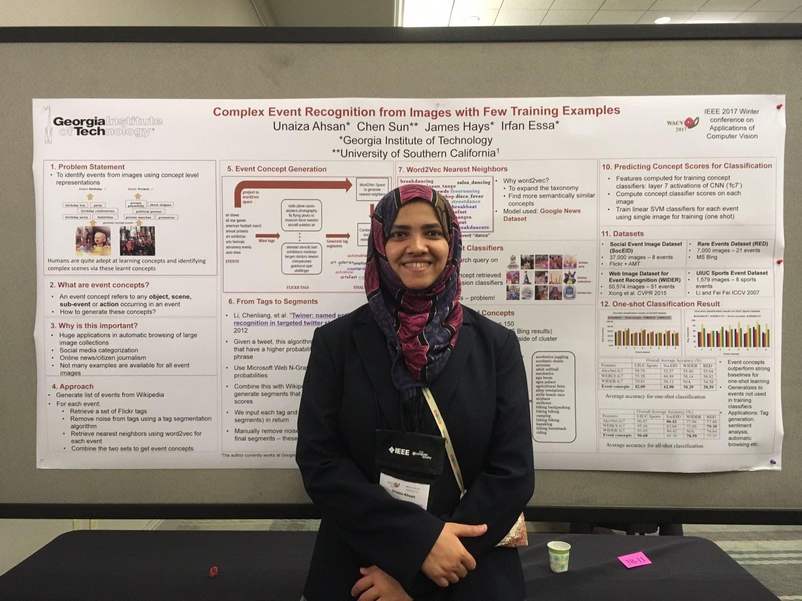 Unaiza Ahsan is graduating with a Ph.D. in computer science, focusing on computer vision. 