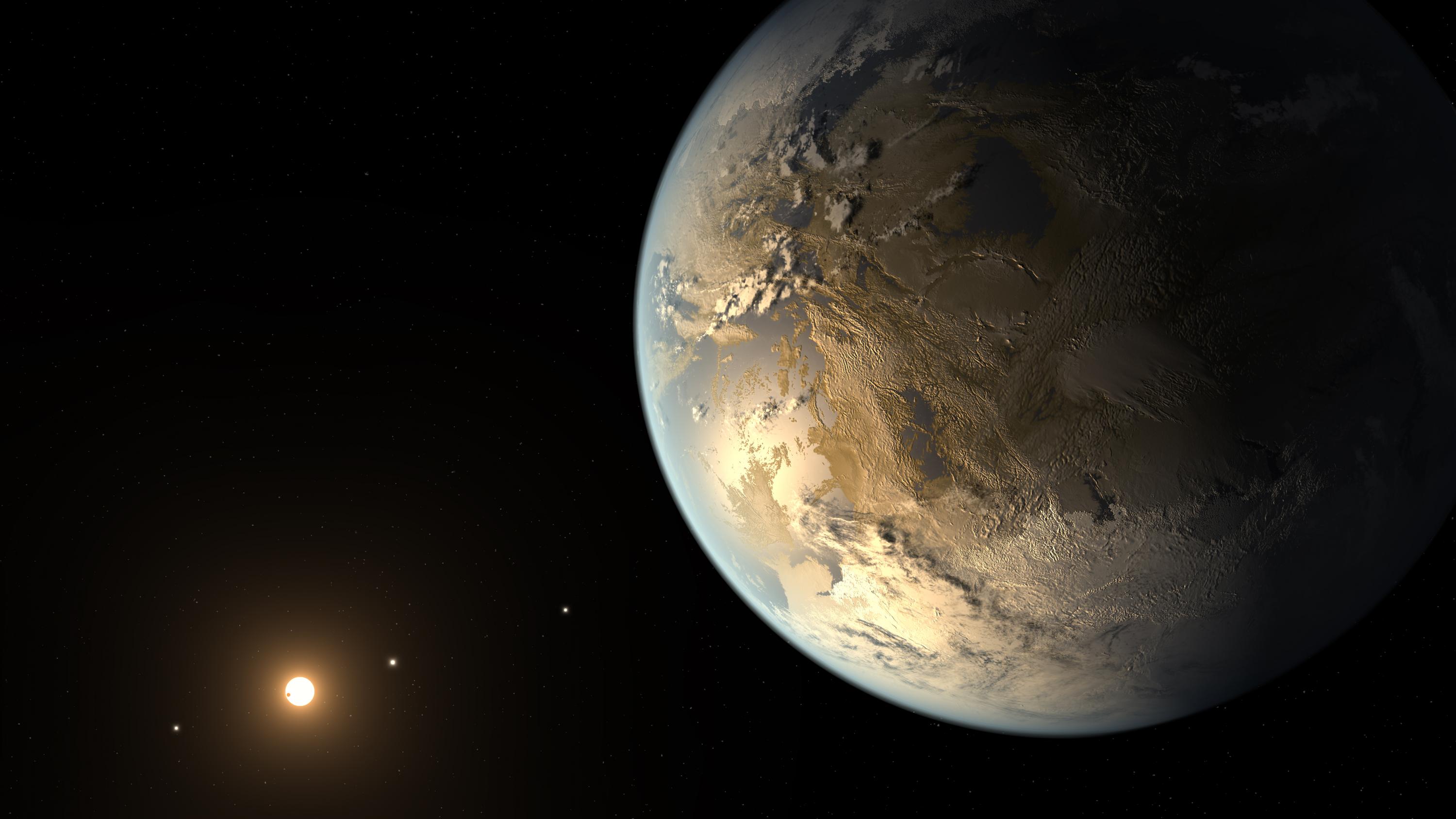 The artist's concept depicts Kepler-186f. Image credit: NASA Ames/JPL-Caltech/T. Pyle