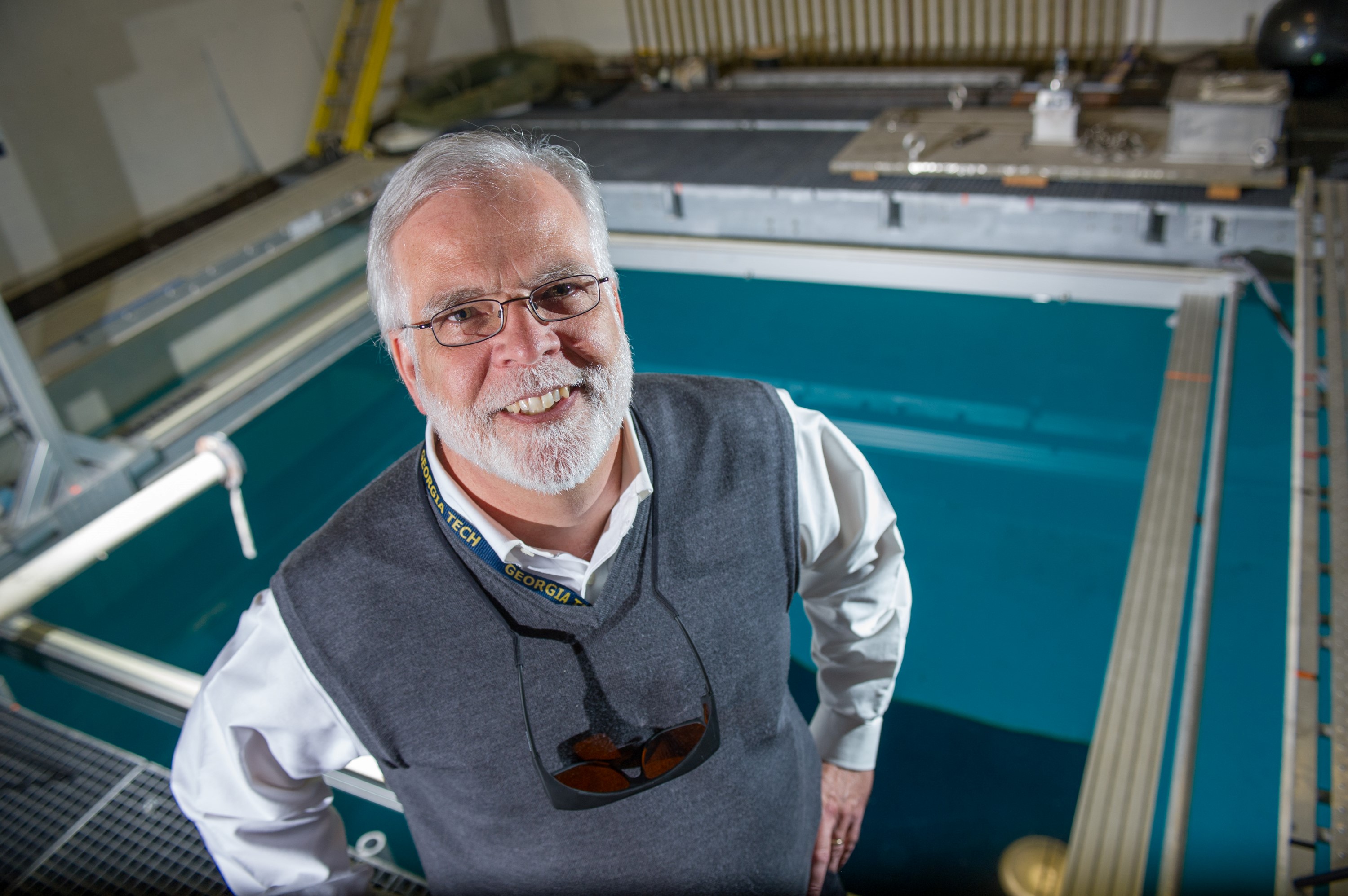 Grady Tuell, a principal research scientist, leads GTRI's research into novel bathymetric lidar systems. (Credit: Rob Felt)