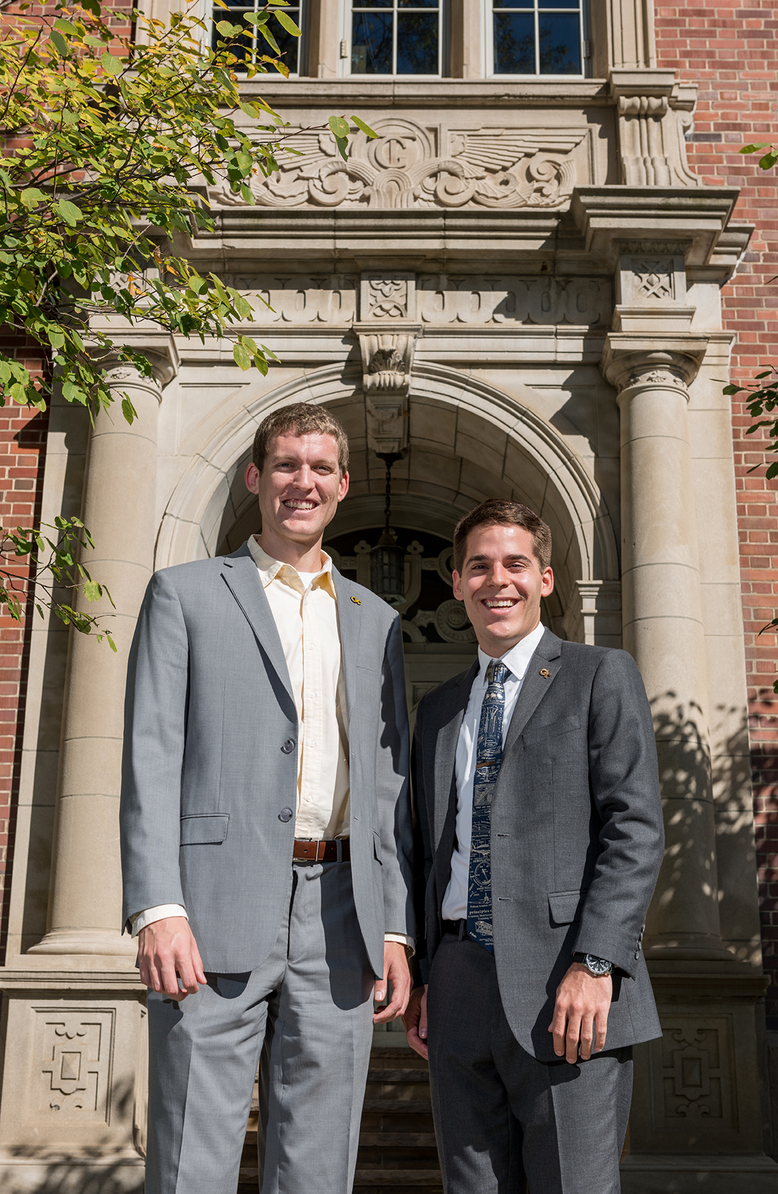 Matthew Miller and Marc Canellas are vice president and president of the Graduate Student Government Association for 2015-16. Both are pursuing a Ph.D. in aerospace engineering.