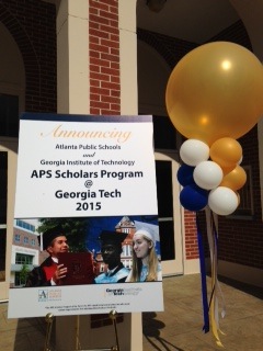 The new  APS Scholars @ Georgia Tech program was announced at Booker T. Washington High School in Atlanta.