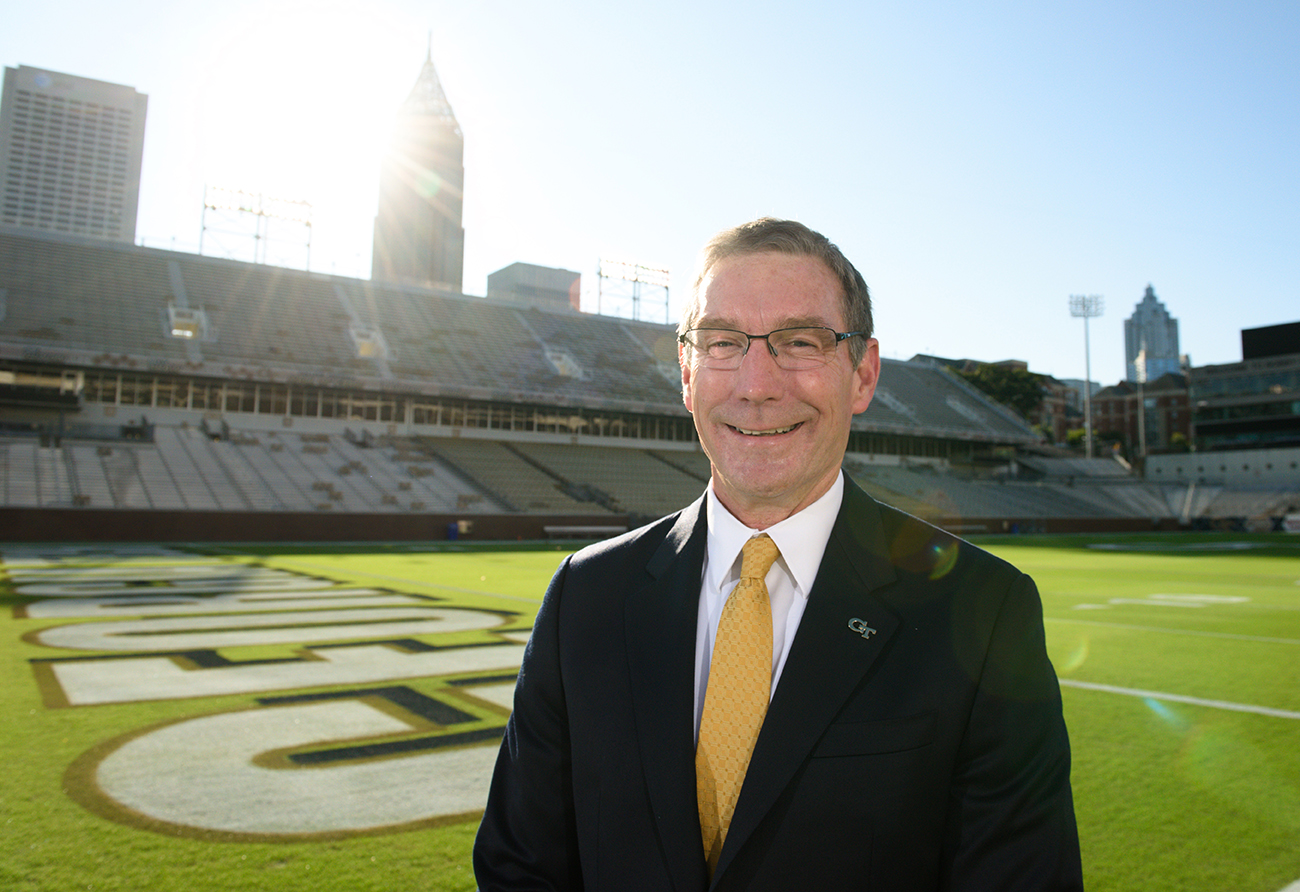The 1984 alumnus was named Georgia Tech's director of athletics on Sept. 22, 2016.