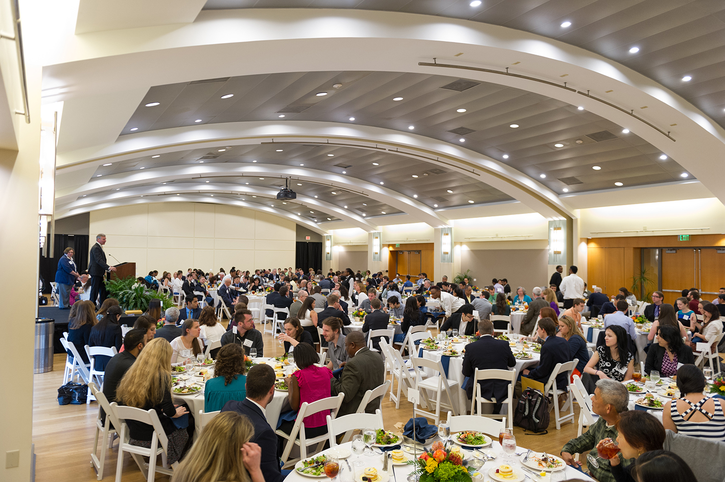 Students and their families gather at the 2015 Student Honors Luncheon in the Student Center Ballroom. 