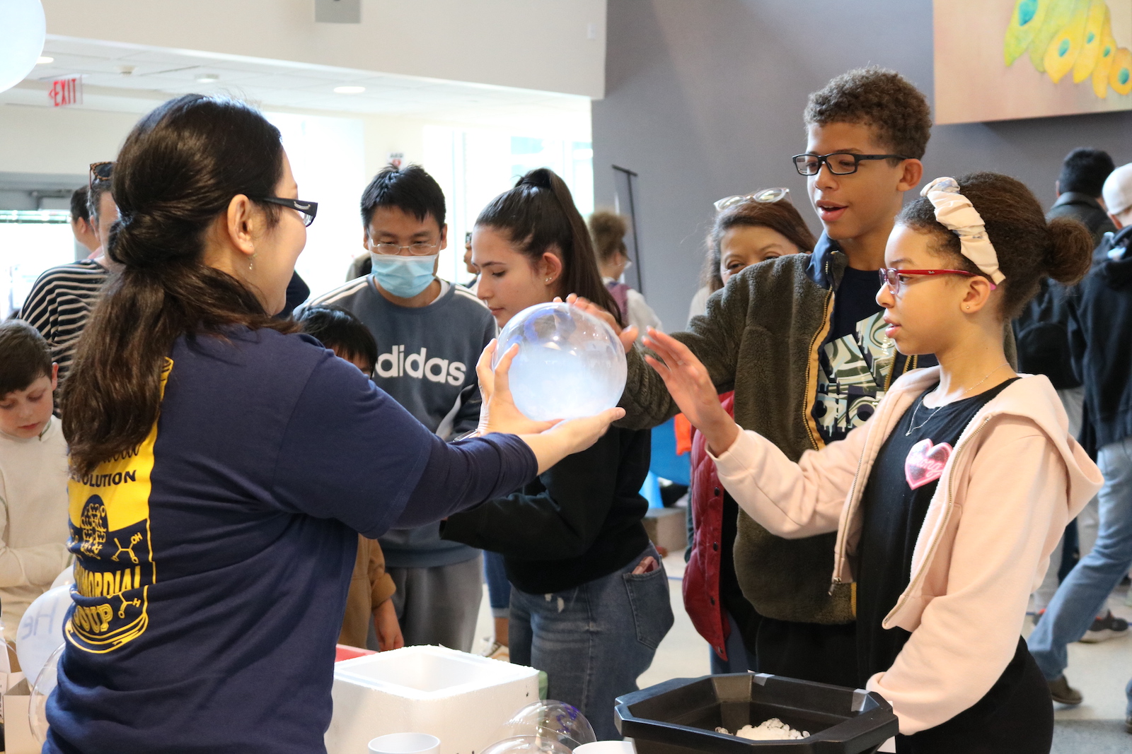 Boy and girl at GT Science and Engineering Day