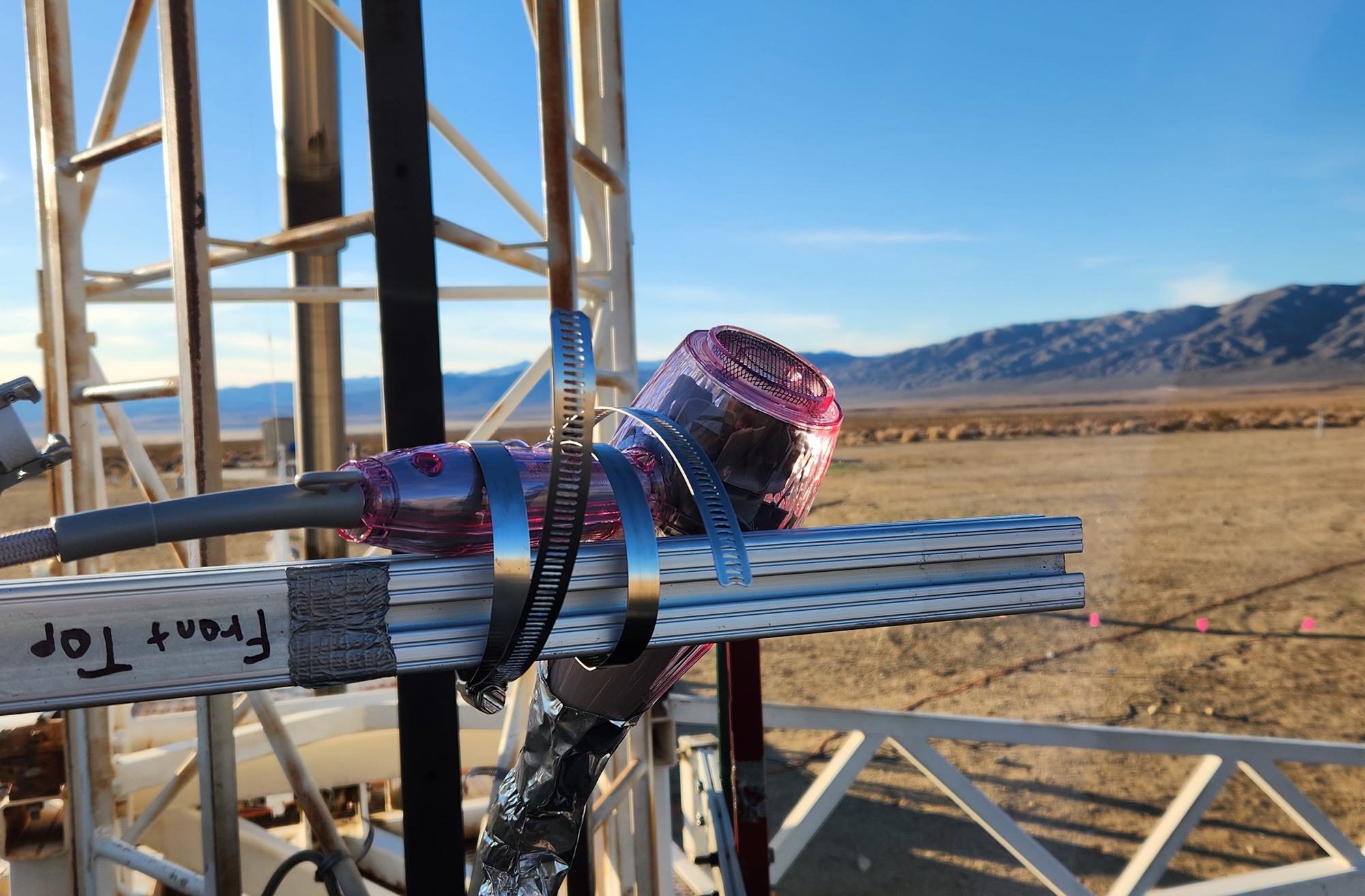 Hair dryer used to prevent valve from freezing