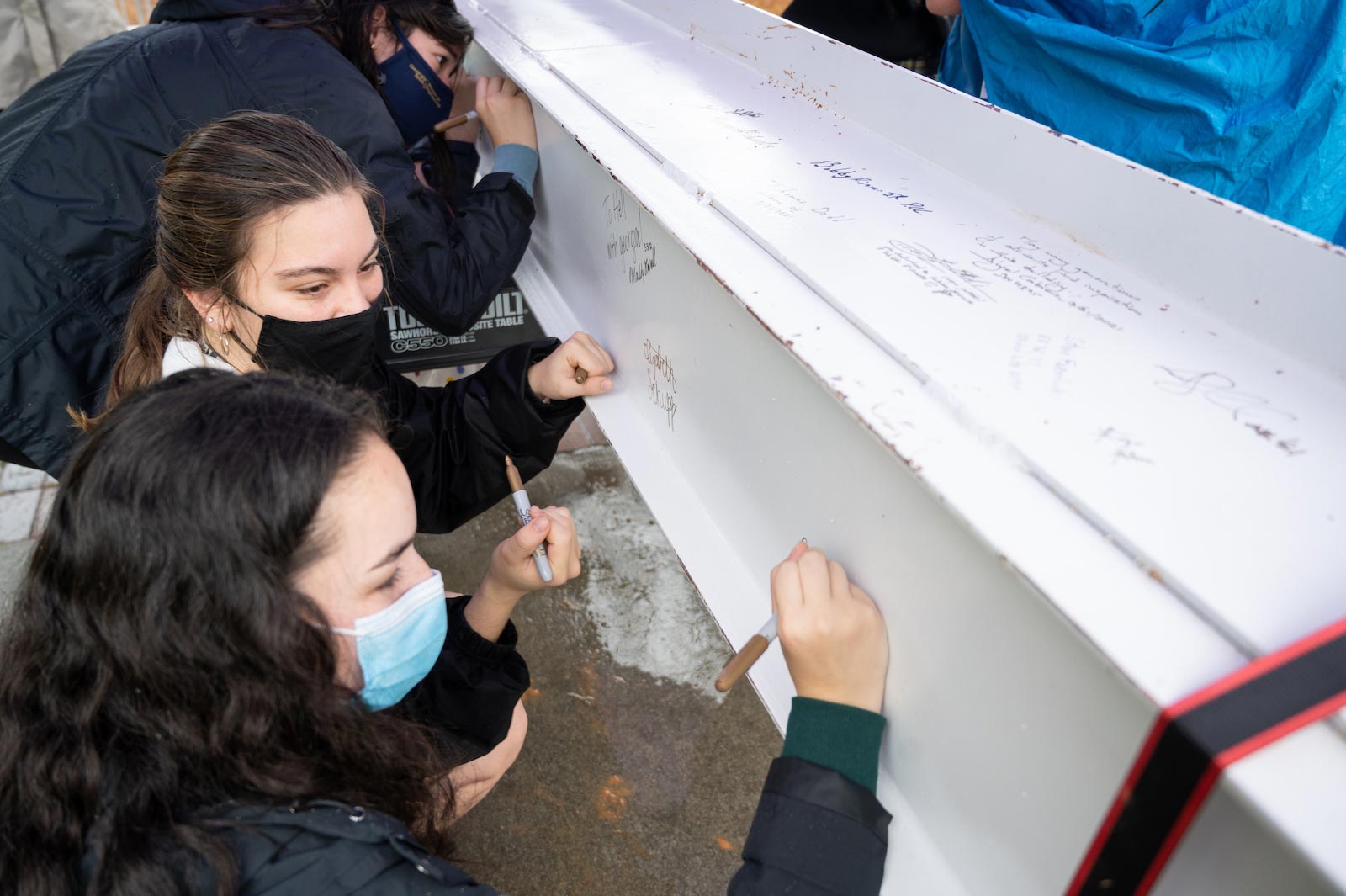 Student Center topping out