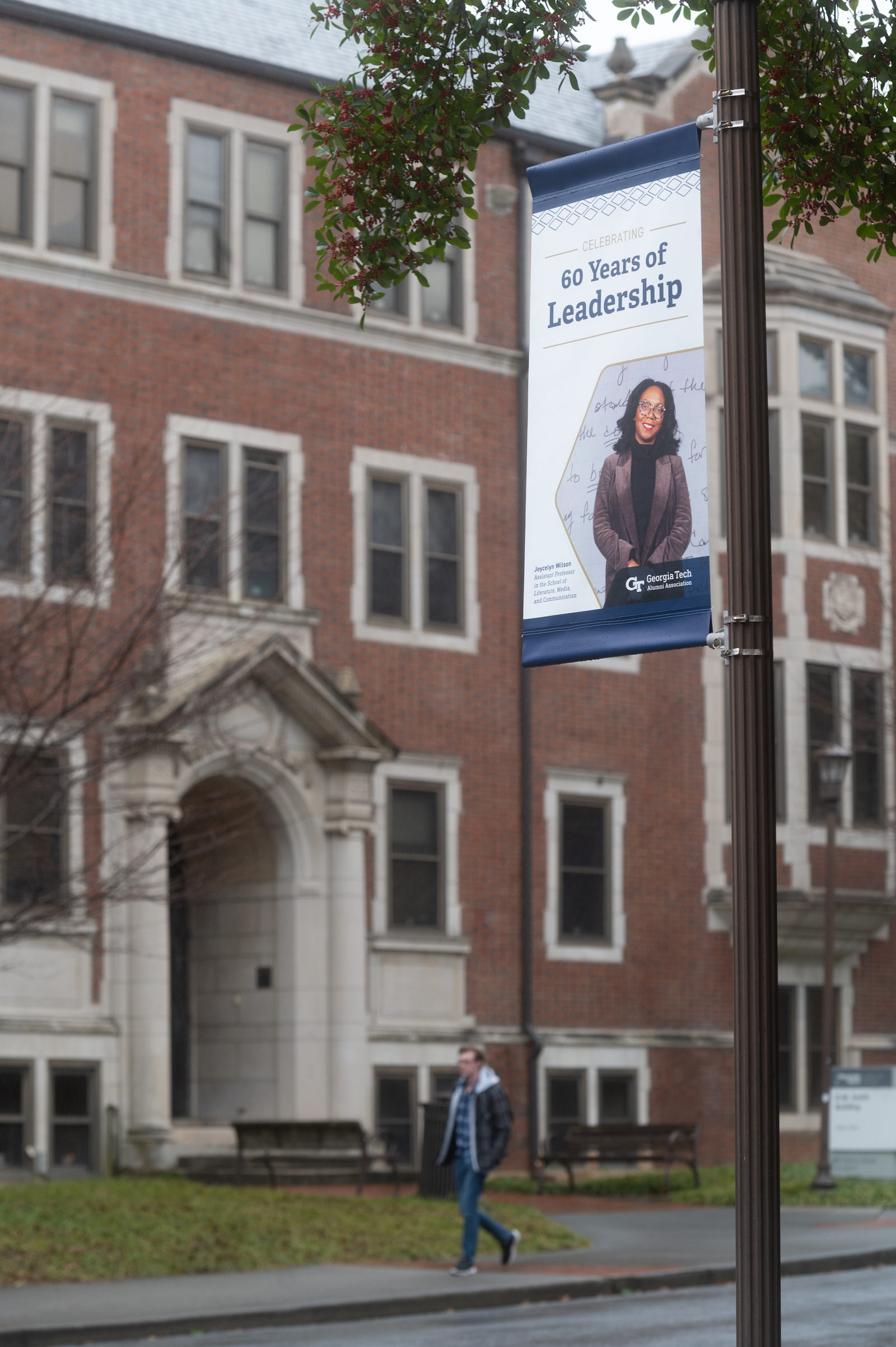 banners for 60th anniversary of Black student matriculation