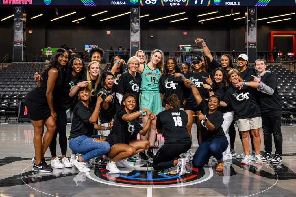 WNBA star Lorela Cubaj and the Yellow Jackets