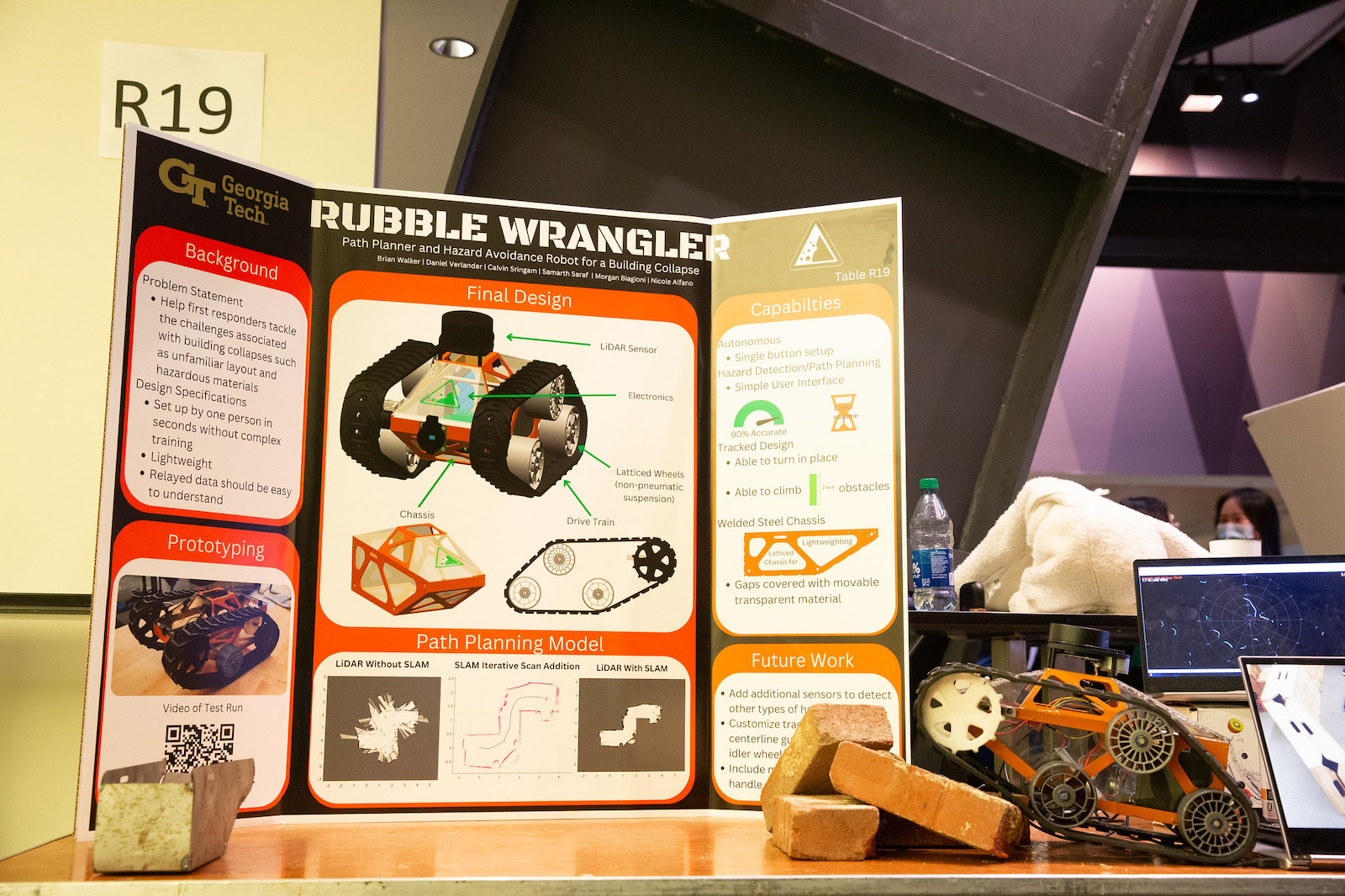Rubble Wrangler poster at Capstone Expo 2022