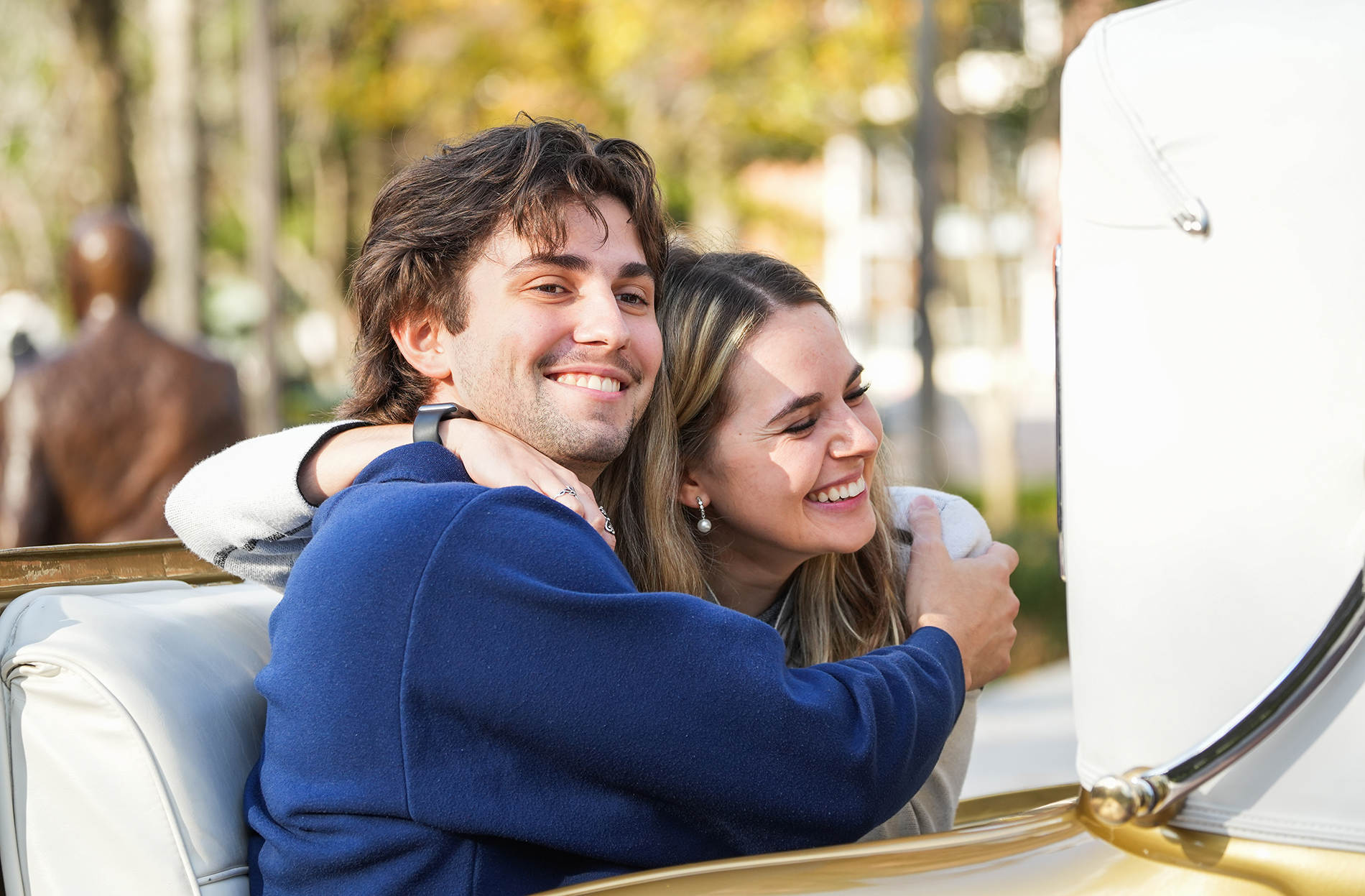 maya and her brother martin in the ramblin wreck