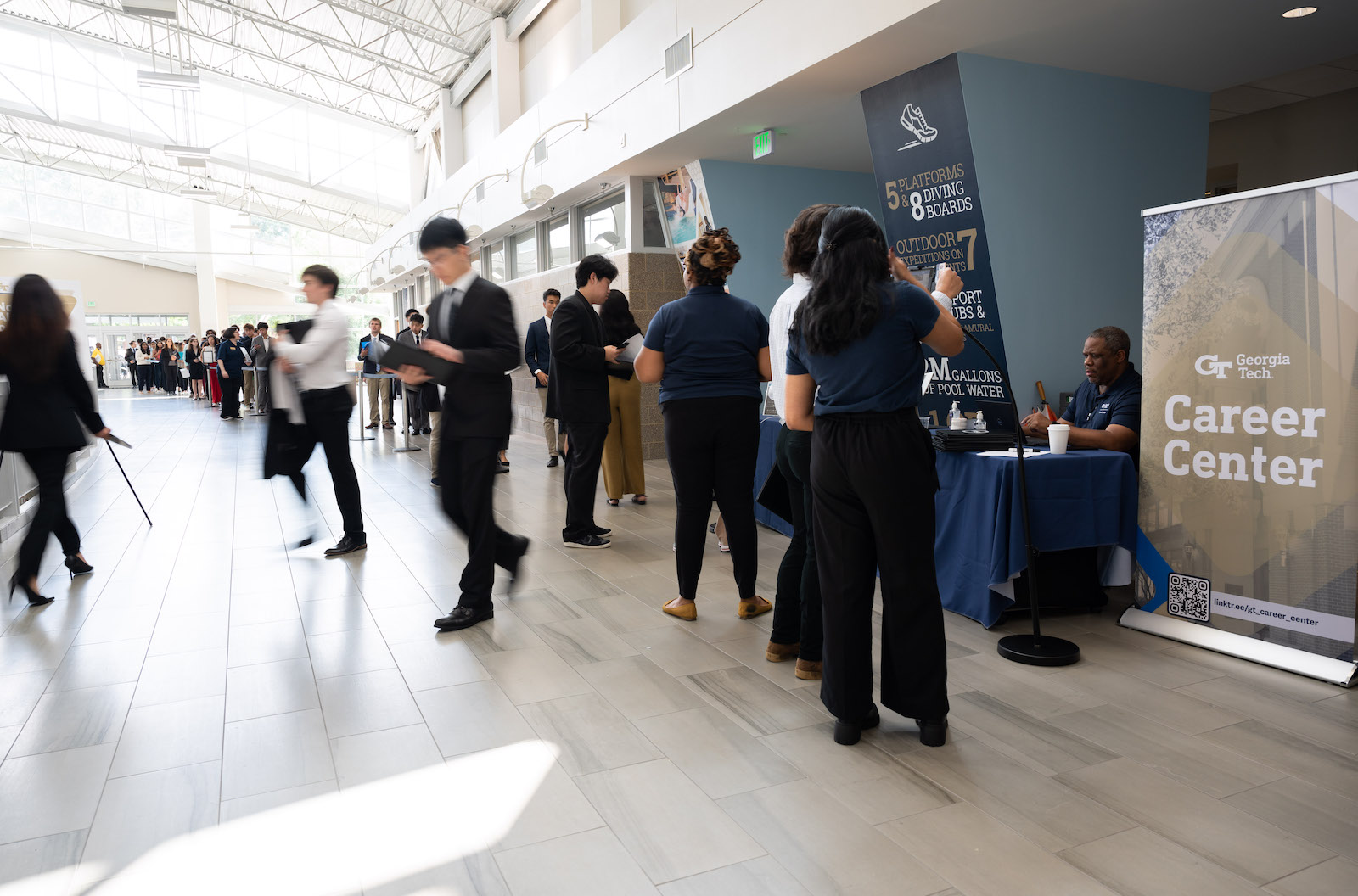 Career Fair held at the Campus Recreation Center