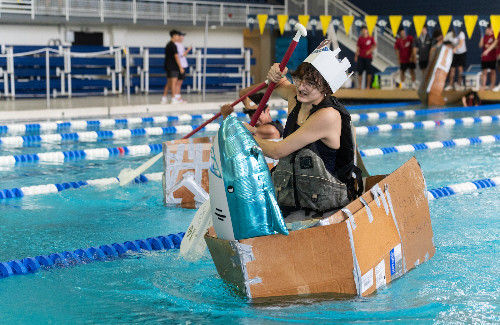 Great Cardboard Boat Race at the Aquatic Center
