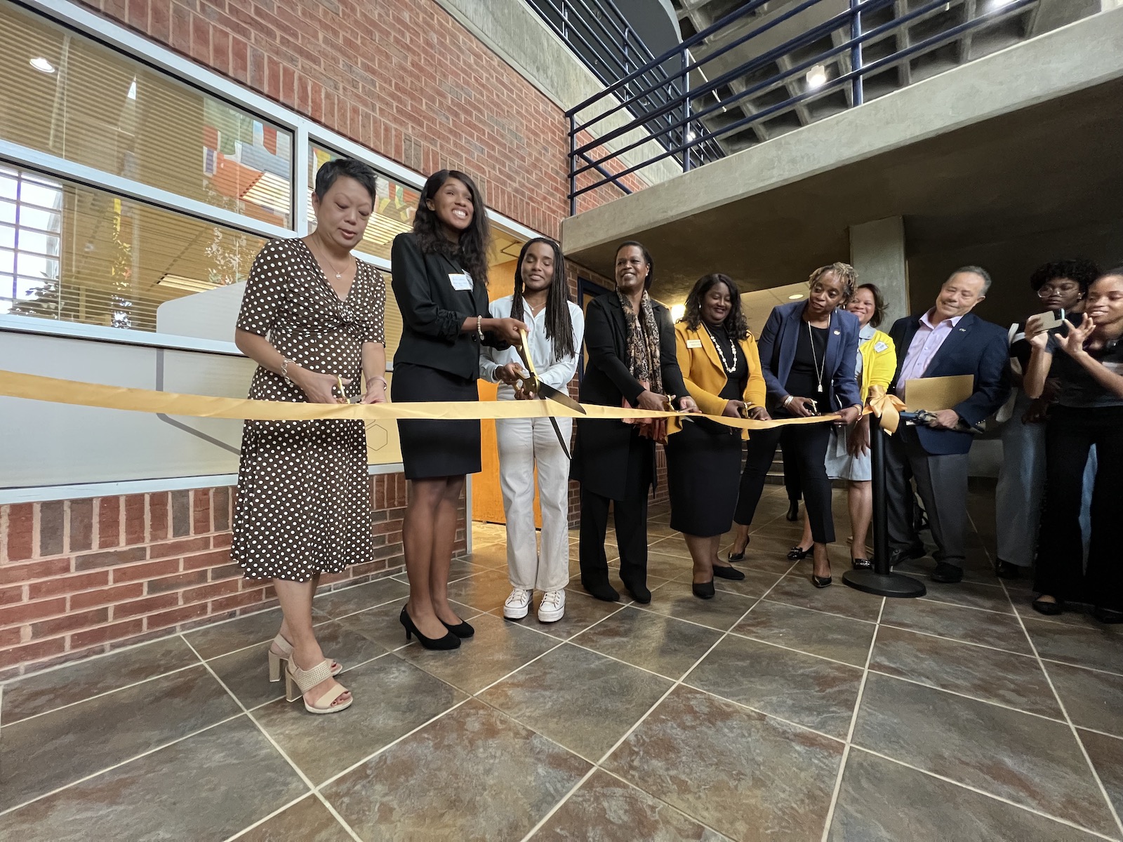 ribbon cutting for Black Culture, Innovation and Technology