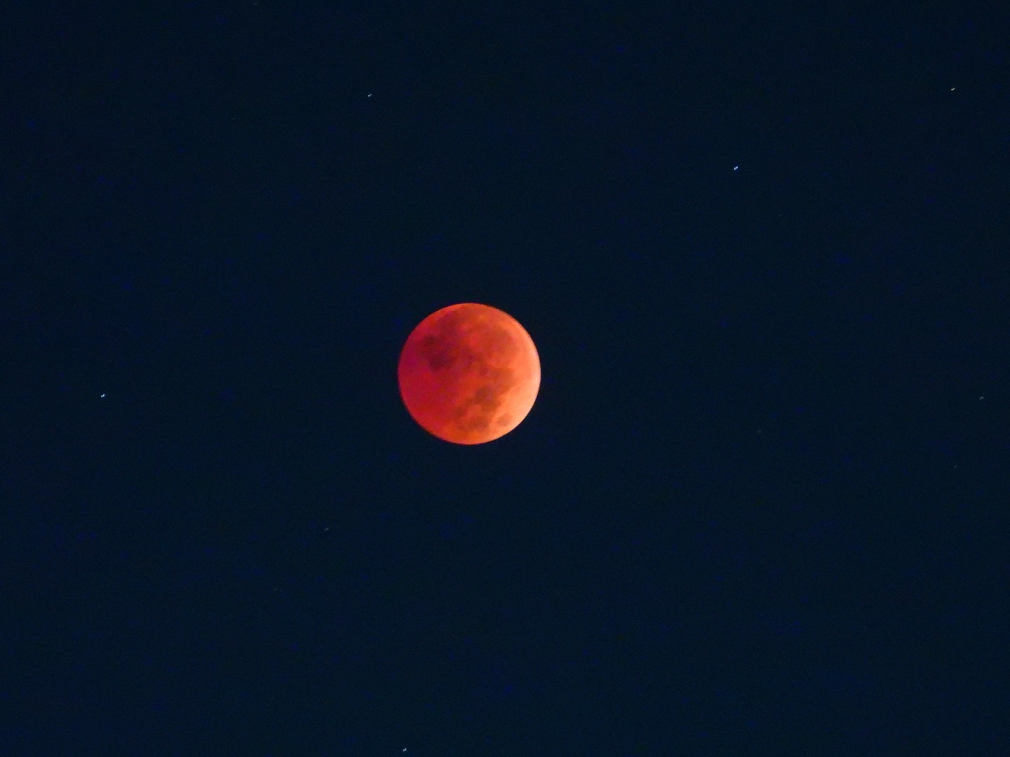 moon during total lunar ecllipse