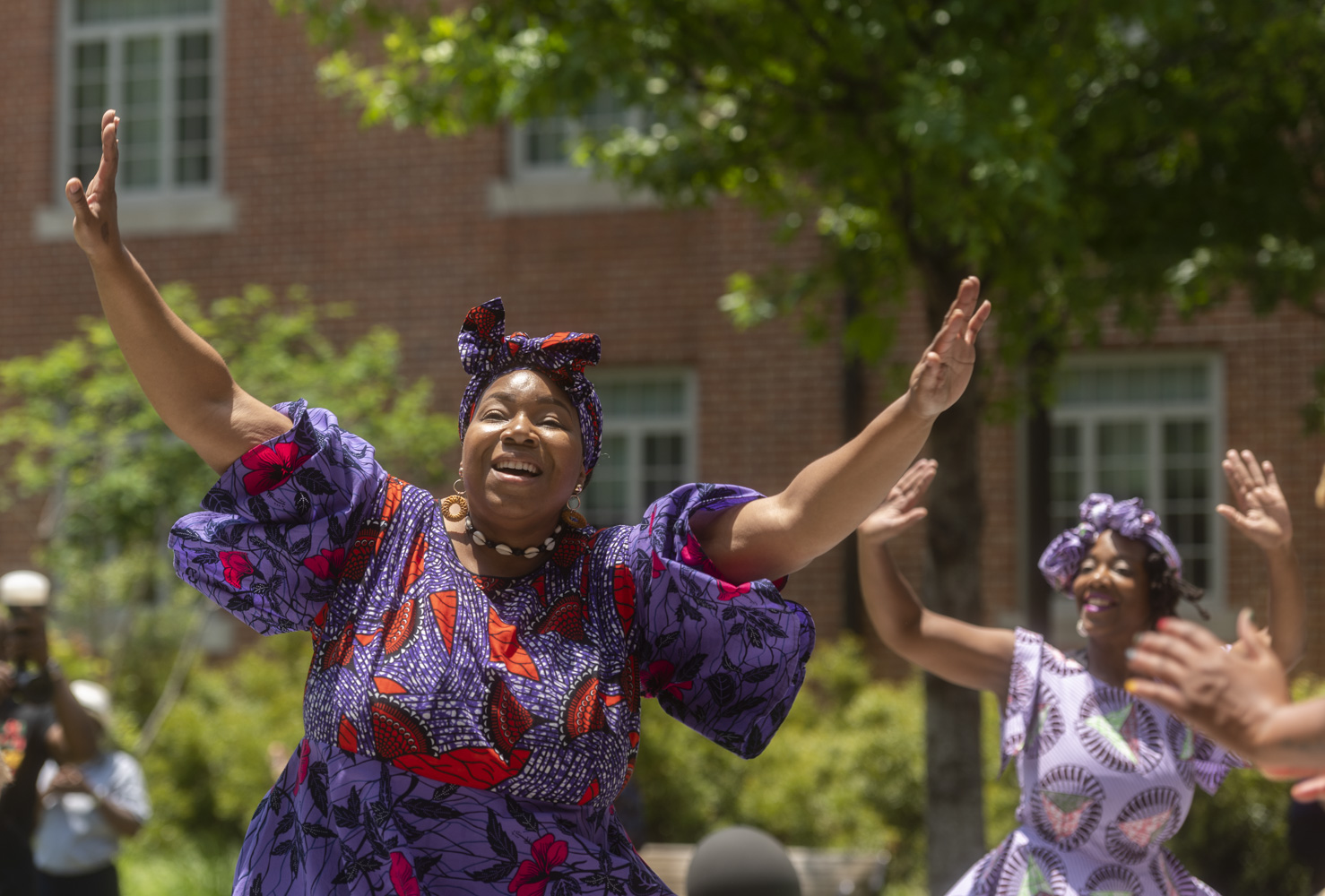 Juneteenth celebration with performers with Giwayen Mata. 