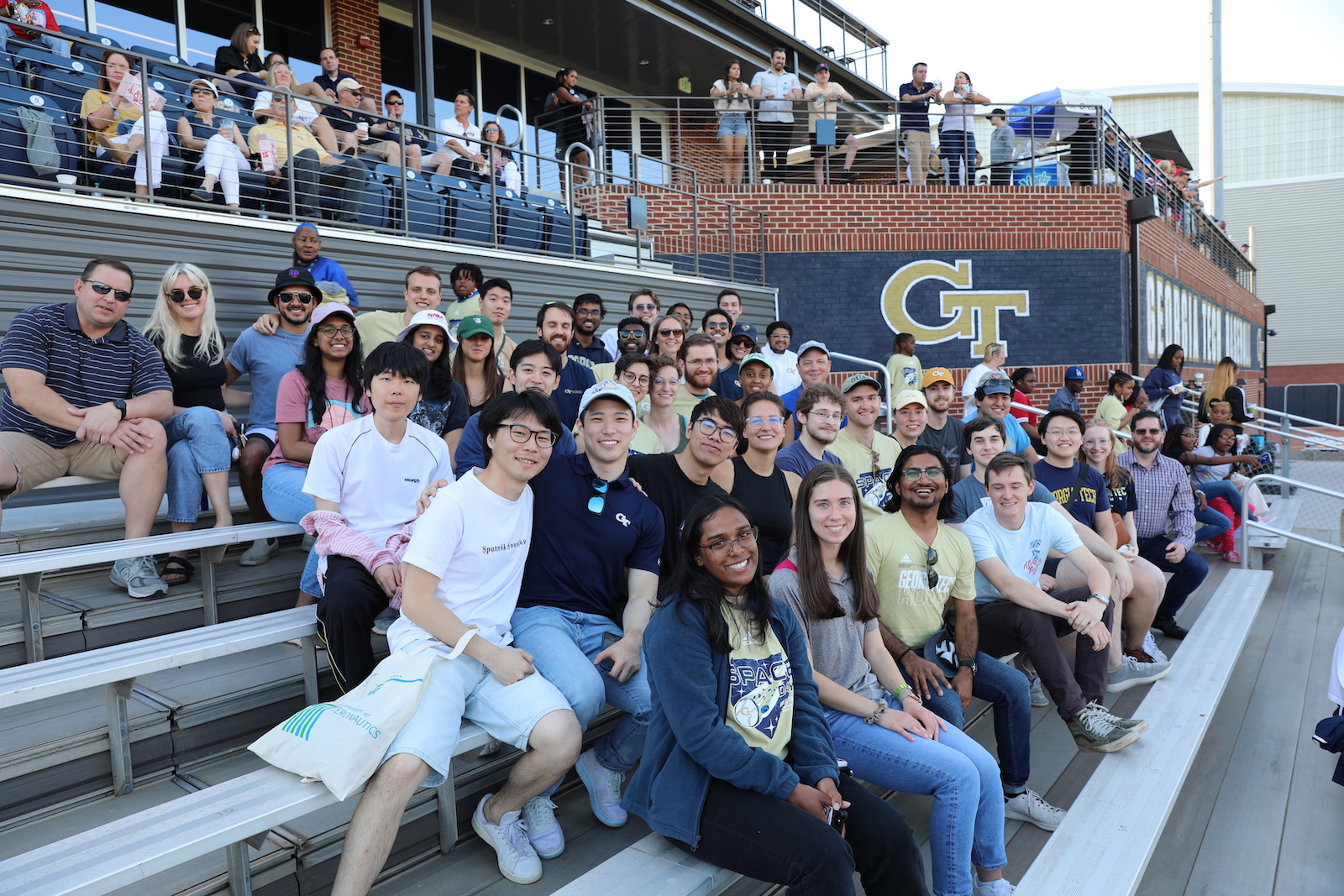 Aerospace Engineering group trip to baseball game