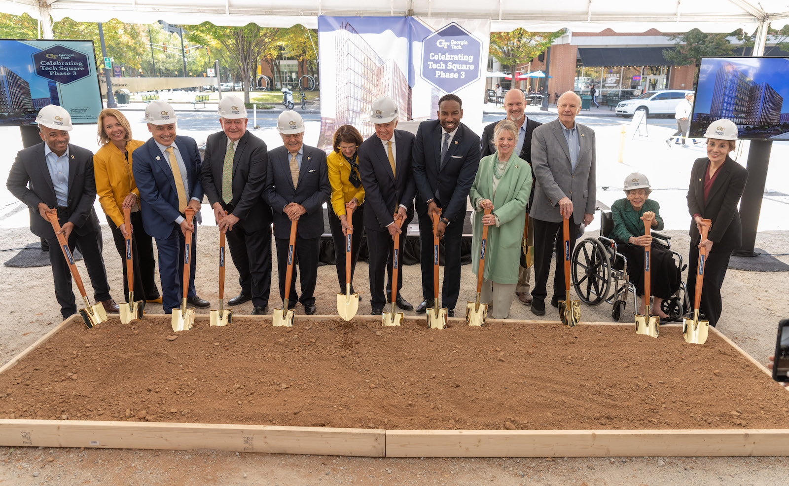 Groundbreaking for Tech Square phase III. 