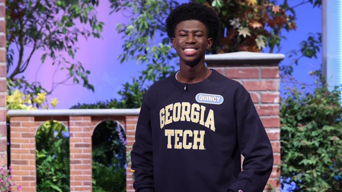 Student Quincy Howard on Wheel of Fortune