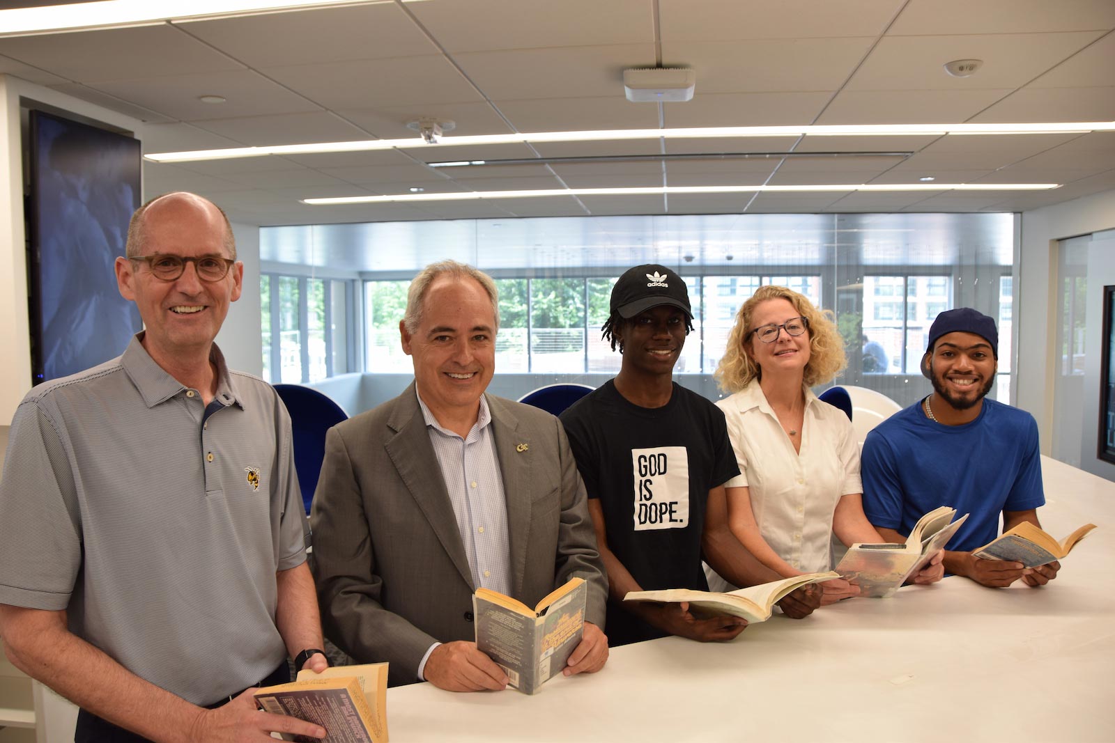 Library reshelving books