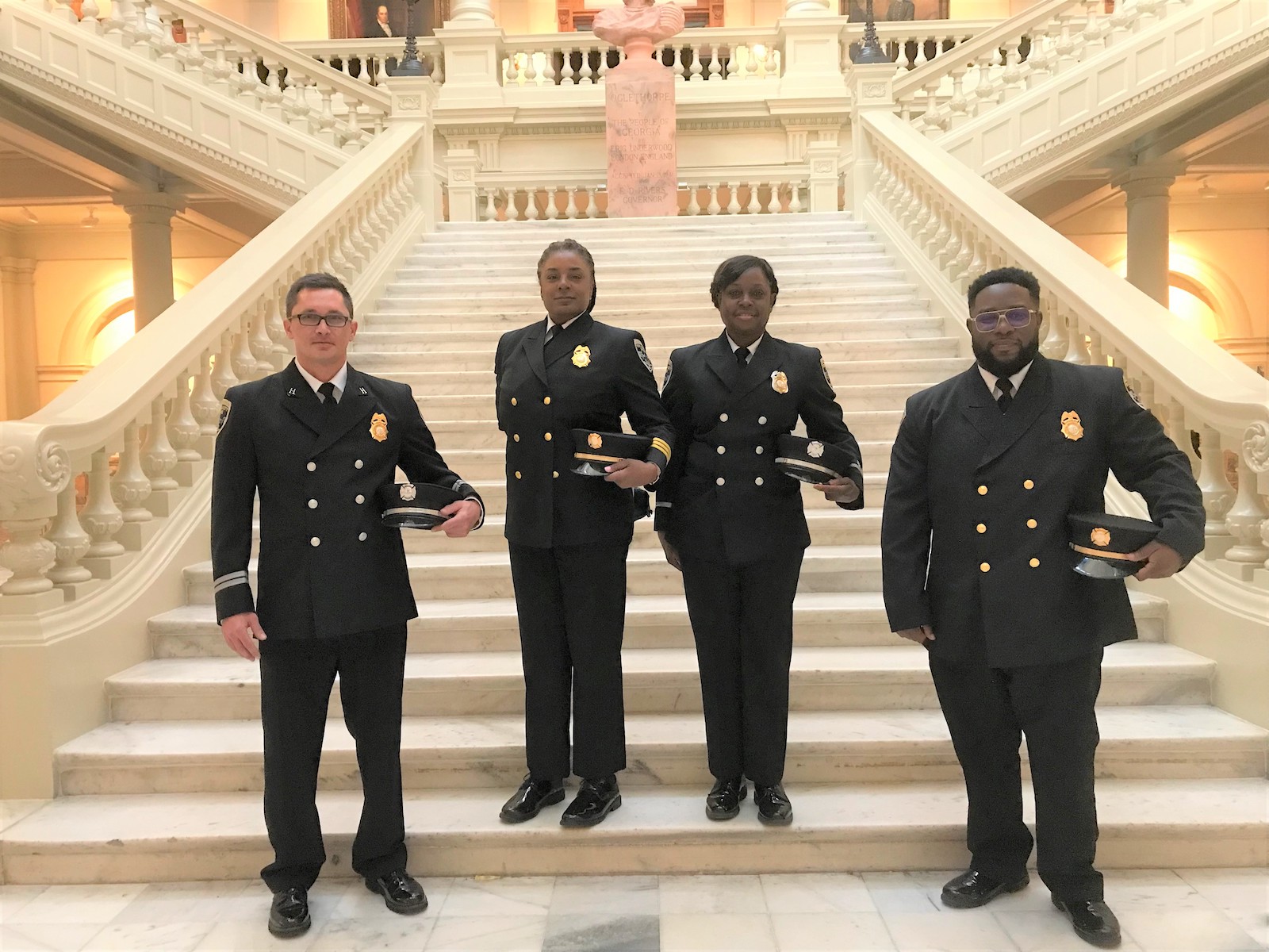 GT Fire Safety Team at swearing in ceremony
