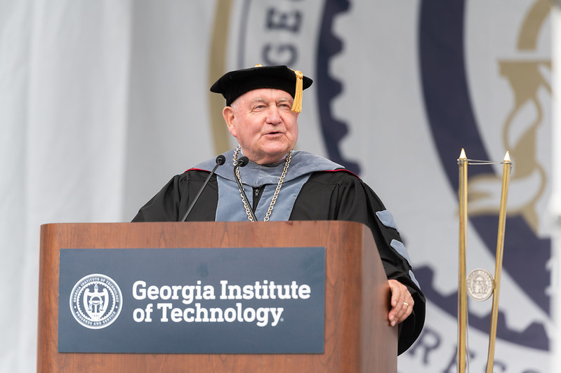 Sonny Perdue speaks at Georgia Tech's 2023 Spring Master's Ceremony