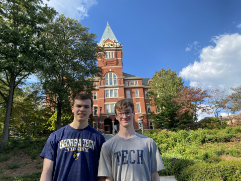 Christopher and Stephen Linder by Tech Tower