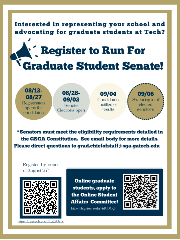 Graduate Student Senate Elections 2024