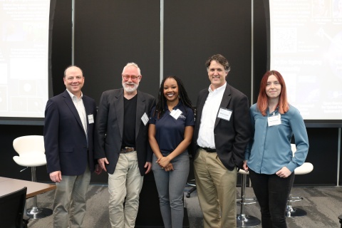 Group photo of five people, including Georgia Tech faculty