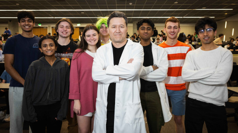 Musaev advises students to gain experience and perspective by working in industry. Photos by Kevin Beasley/ College of Computing.