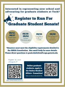 Graduate Student Senate Elections 2024