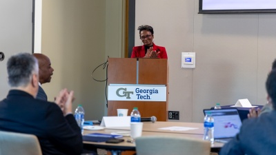Dietra Trent — executive director of White House Initiatives on Advancing Educational Equity, Excellence, and Economic Opportunity through HBCUs — gave the morning keynote on day one. 
