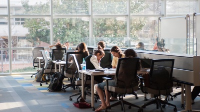 Studying in Clough Commons