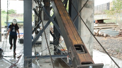 Researchers hope to give building owners a number of different options at a variety of price points to retrofit their buildings and make them safer. Some of these options, like the shape-memory alloy brace, have never been tested before. Others have been tested, but not at this scale or capacity.