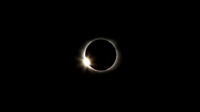 The Diamond Ring effect from Clayton, Georgia (Photo: Zonglin "Jack" Li, civil engineering student)