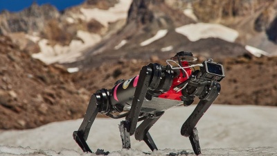 The LASSIE Project’s robot, dubbed Spirit, can “feel” and interpret surface force responses via leg-terrain interactions, assisting planetary scientists with data collection at Oregon’s Mount Hood, a lunar-analog site. (Justin Durner/LASSIE Project)